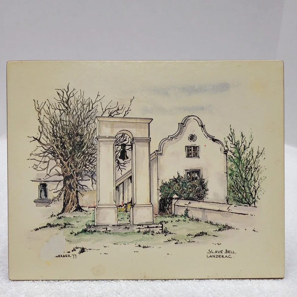 Vintage 7.5X9.5 place mats featuring famous buildings from S Africa